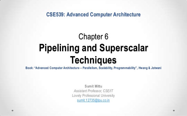 Computer Architecture And Parallel Processing Book
